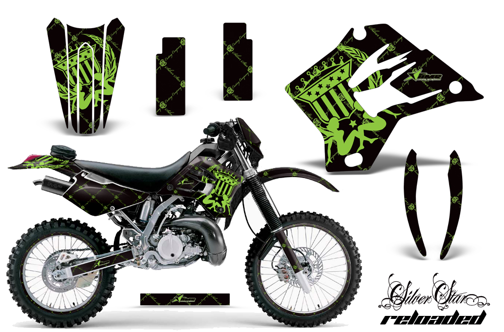 Kawasaki KDX 200 220 95-08 NP Graphic Kit SSR GB NPs